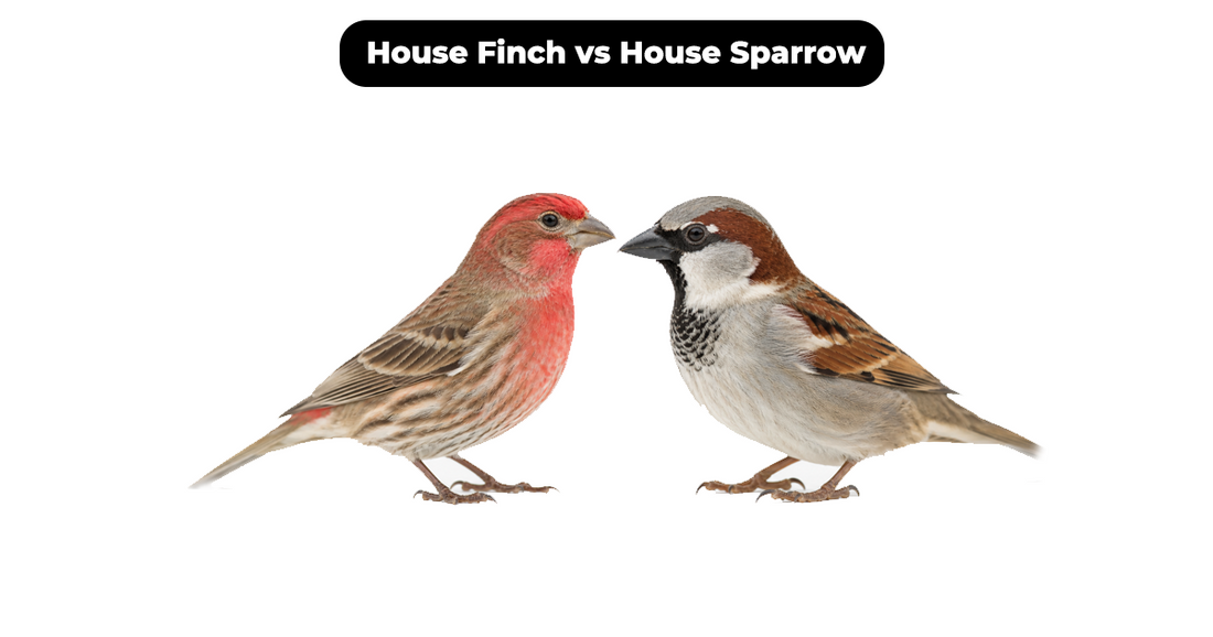 House Finch vs House Sparrow: How to Identify Both Sexes