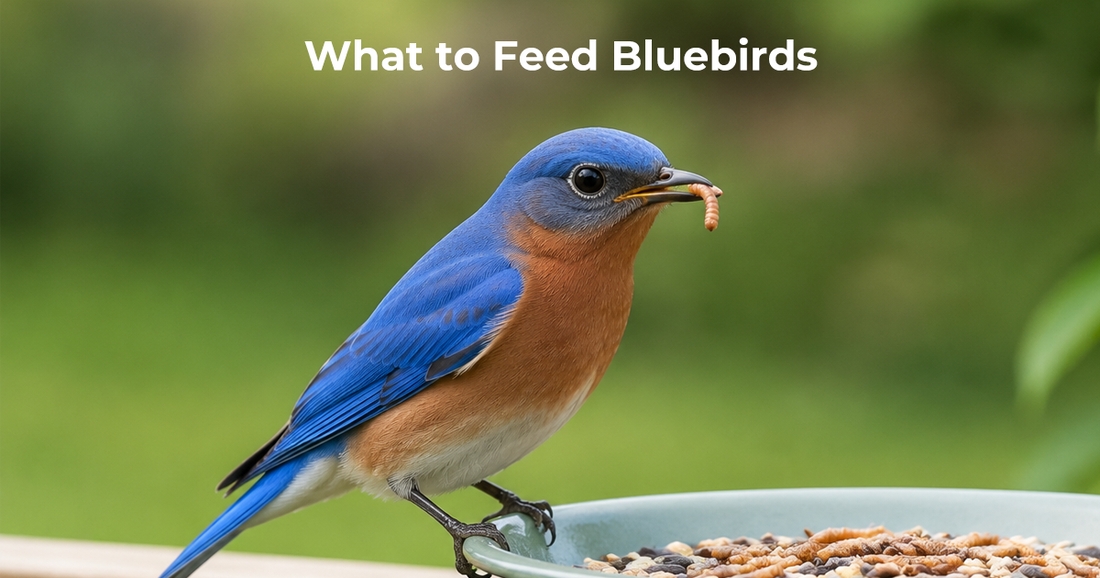 How to Feed Bluebirds With Mealworms Year-Round