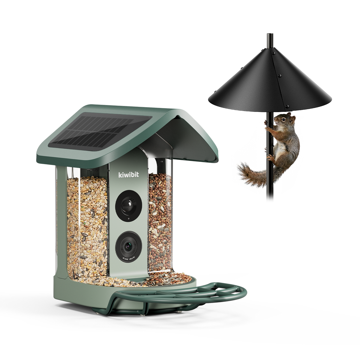 Kiwibit Bird Feeder 2 Squirrel Baffle Kit