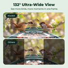 Kiwibit Bird Feeder 4K AI Camera Solar Panel Kit
