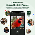 Kiwibit Bird Feeder 2 4K AI Camera with Solar Panel