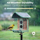 Kiwibit Bird Feeder 2 4K AI Camera with Solar Panel