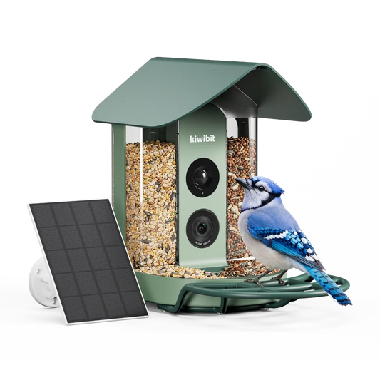 Kiwibit Bird Feeder 4K AI Camera Solar Panel Kit