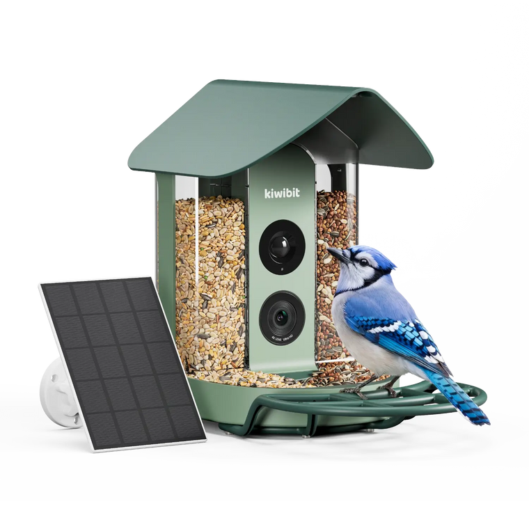 Kiwibit Bird Feeder 4K AI Camera Solar Panel Kit