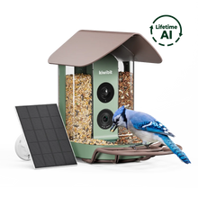 Kiwibit Bird Feeder 4K AI Camera Solar Panel Kit (Lifetime AI Included)