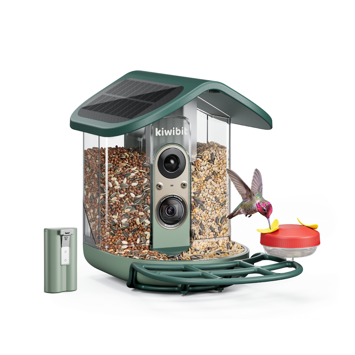 Kiwibit Bird Feeder 2 Pro (Lifetime AI Included) with Replacement Battery Pack