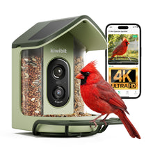 Kiwibit Bird Feeder 2 Mini 4K AI Camera with Solar Panel