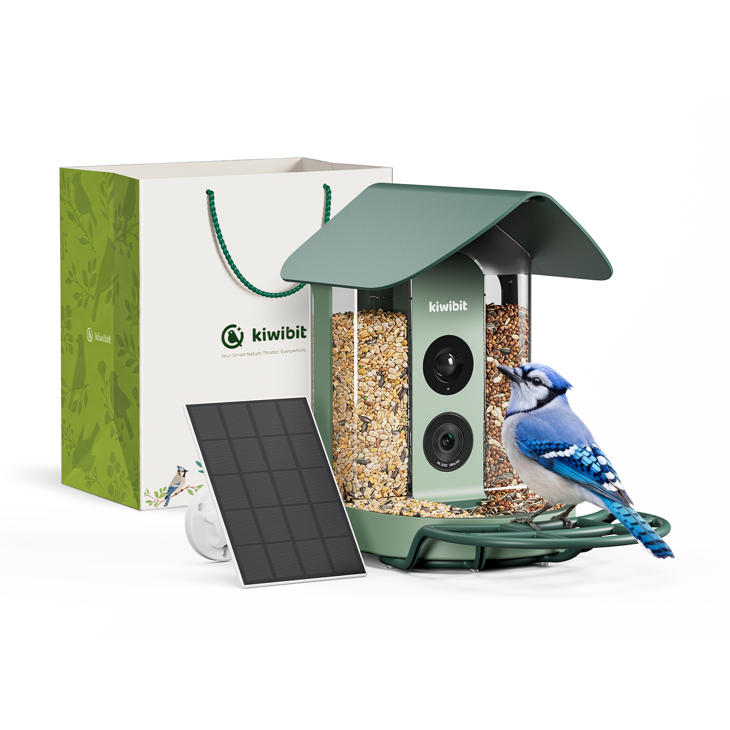 Kiwibit Bird Feeder with Gift Packaging Kit