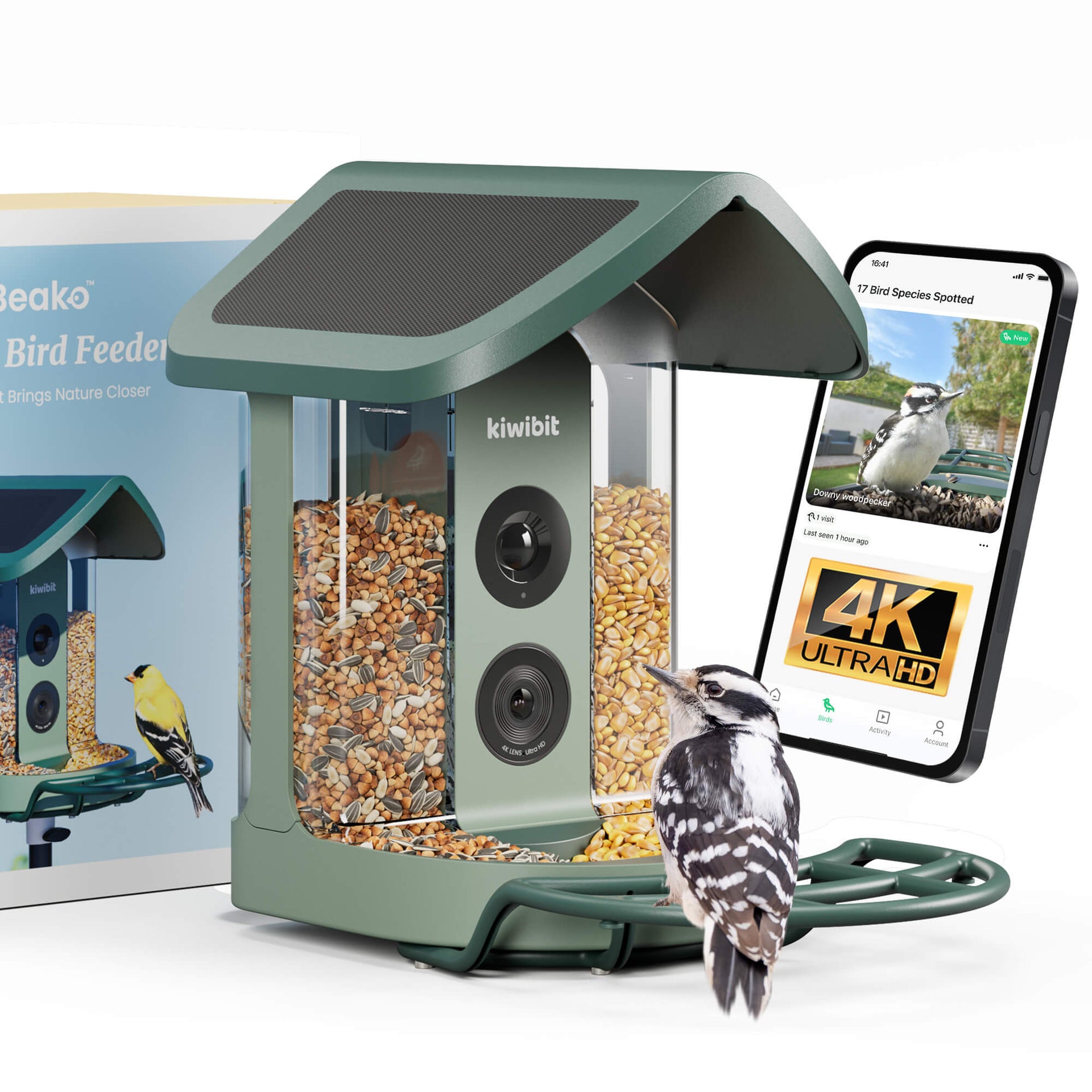 Bird Feeder 2 4K AI Camera Solar Panel