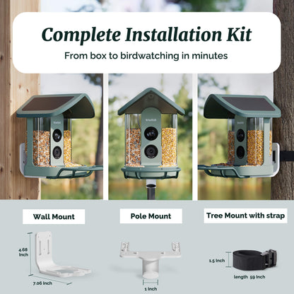 Beako™ Smart Bird Feeder with Solar Roof