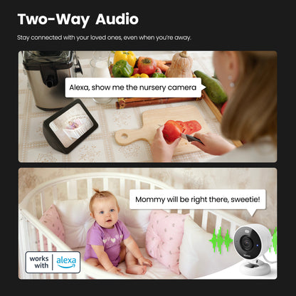 Kiwibit 2K Wired Security Camera with Magnetic Mount