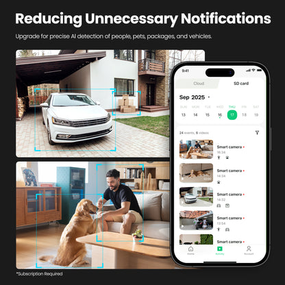 Kiwibit 2K Wired Security Camera with Magnetic Mount