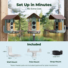 Kiwibit Bird Feeder 4K AI Camera Solar Panel Kit (Lifetime AI Included)