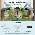 Kiwibit Bird Feeder 4K AI Camera Solar Panel Kit
