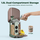 Kiwibit Bird Feeder 2 4K AI Camera with Solar Panel (Lifetime AI Included)